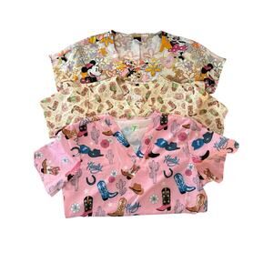 Lot of 3 Women’s Scrubs size S Disney, Revel, and GT Performance